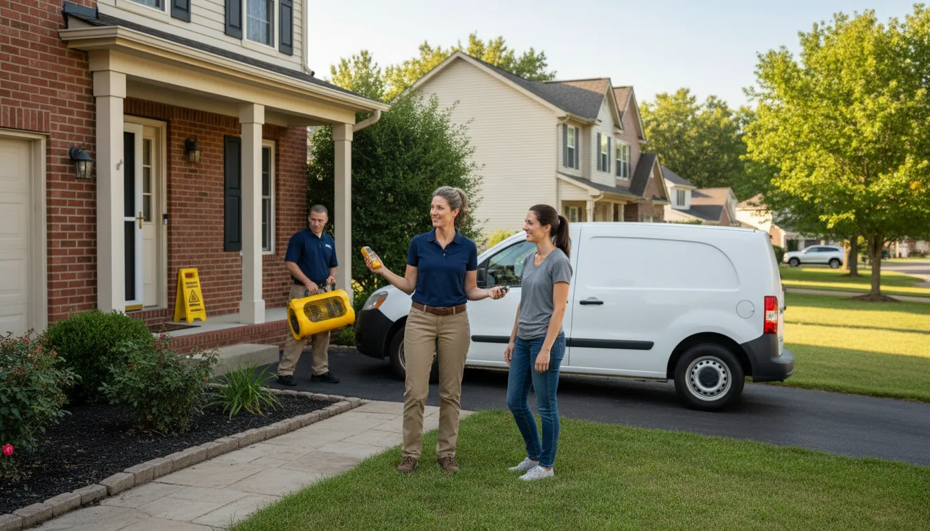 Residential water damage restoration in Darling, MS